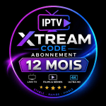 Neon IPTV subscription logo badge